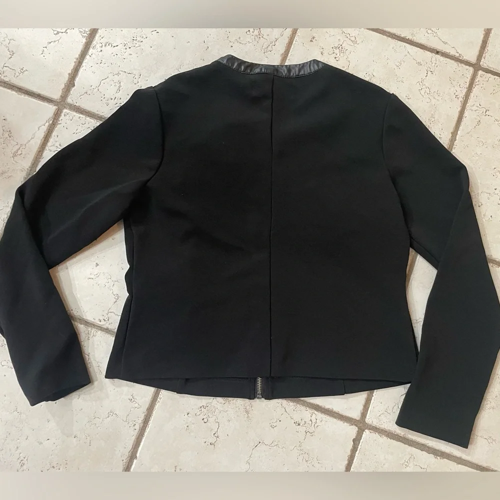 Kardashian Kollection Women's Blouse Size Large Zip Up Lightweight Jacket EUC - Picture 7 of 10